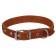 Leather collar with braid, 39-51 x 2.5 cm, mix