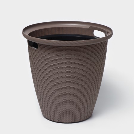 Kashpo for flowers with a rattan insert, 50 l (27 l), color mix-9