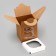 Packaging for one cupcake, craft, 9.2 x 9.2 x 11.1 cm