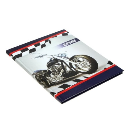 Universal diary for grades 1-11, "motorcycle", solid cover 7BC, glossy lamination, 40 sheets-2