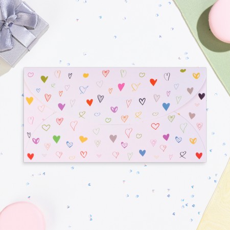 Money envelope "Universal" hearts, 19 x 10 cm-1