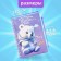 Notebook Gift Book on the comb 80l, line, color block, PVC cover 3D Bear (17.6x13.5cm) 105