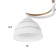 Rina chandelier 2he27 40W white-gold 40x28 cm