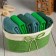 Set of terry decorative napkins Ethel, 30x30cm-6pcs, green color, 100% cotton