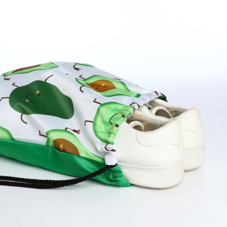 Back for shoes on the lace, white/green color-3