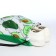 Back for shoes on the lace, white/green color
