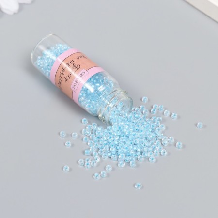 8/0 beads in the bottle "translucent with a centrality. Water" shines under UV 20 g 6x2x2 cm-1