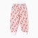 Pants for children, peach/flamingos color, height 80 cm