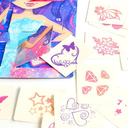 Advent calendar with children's tattoos "Star dust"-2