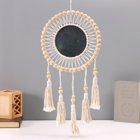 Dreaming Catcher using the Macrame "Reflection" with a mirror of 27x60 cm