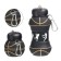 Water bottle, 550 ml, "basketball", folding, black, 18 x 8.7 cm