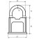 Castle hinged "Vanguard" VS1K-60 Hard d = 9 mm
