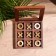 Game desktop "Cross-cuts" 13x13 cm, manpower, brass