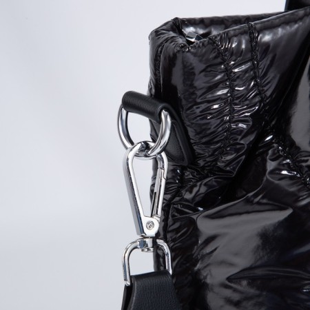 Luggage bag, external pocket, long belt, black color-4