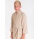 Waffle children's robe "kimono", size 34, beige color