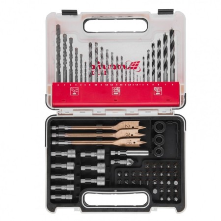 Set of drill and bit Matrix Pro 725671, 71 item, metal drill/concrete/wood, perki