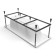 Nike bath frame, 170 cm length complete with assembly bag