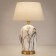 Decorative table lamp Arte Lamp Sarin A4061LT-1PB, E27, 40 W, 38x38x58 cm, copper, white