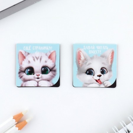 Gift set: notebook and magnetic bookmarks 2 pcs. "Cutie"-7