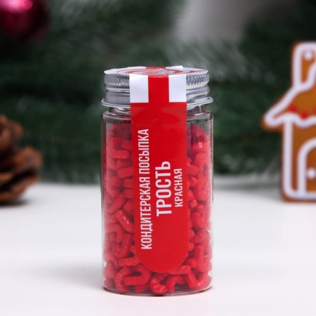 Sprinking confectionery "cane", red, 50 g-1