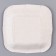 A plate disposable paper square, orange, square, 16.5x16.5 cm