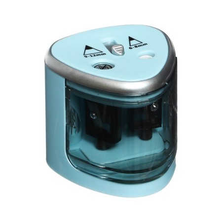 Electric grinder 2 holes Brauberg Dual, power from 4 AA batteries, blue 270578