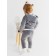 Pants (leggings) Kroshka I'm plushy, p. 74-80 cm, gray