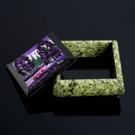 The box with the landscape "Night", stone baby, coil-1