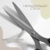 Scissors are universal, mowed blade, 8.5 ", 21 cm, black color