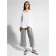 Women's shirt with an asymmetric Basque Contse Elegant, size XL, color White