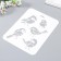 Stencil plastic "Birds" 16x22 cm