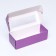 Folding box with a window for roll, lilac, 26 x 10 x 8 cm