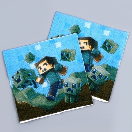 Napkins single -layer “Games”, 24 × 24 cm, in a set of 20 pcs.-1