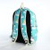 Set of a youth backpack from textiles, a choper bag, turquoise color
