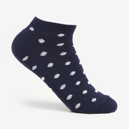 Women's socks, blue color/peas, size 25