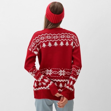 New Year. Knitted jumper kaftan "deer" size 56-6