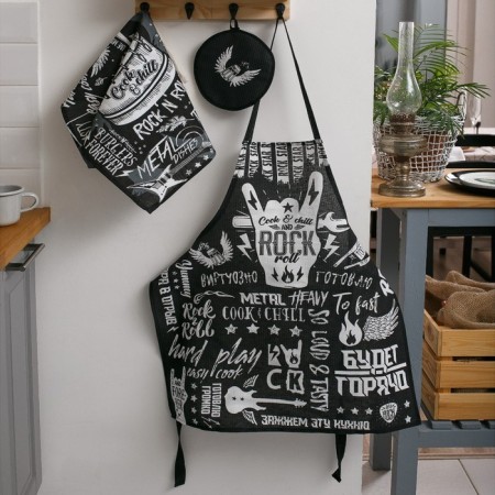 Apron of Dolyana Rock’N’Roll, 60 × 70 cm, martial, cotton 100 %, 160 g/m²