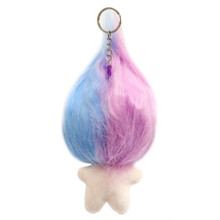Soft toy "trolls" on a key chalk, 12 cm, color mix-2