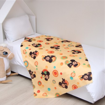 Cheburashka plaid, 100x140 cm, 100% p/e