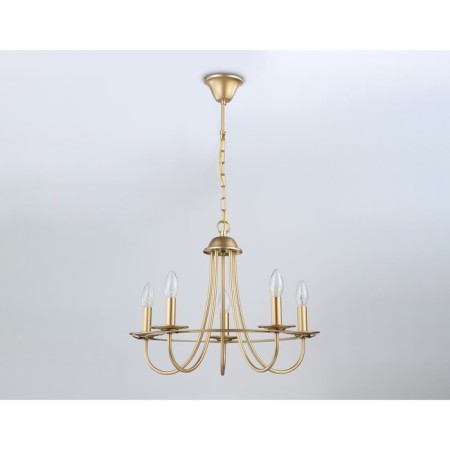Suspended chandelier Ambrella TR9615/5 CGD, E14, 5x40W D530x770 mm, black-3