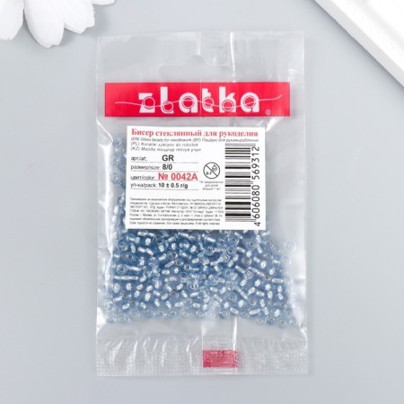 Beads "Zlatka" 08/0, 3 mm, 10 g 0042a St.-2