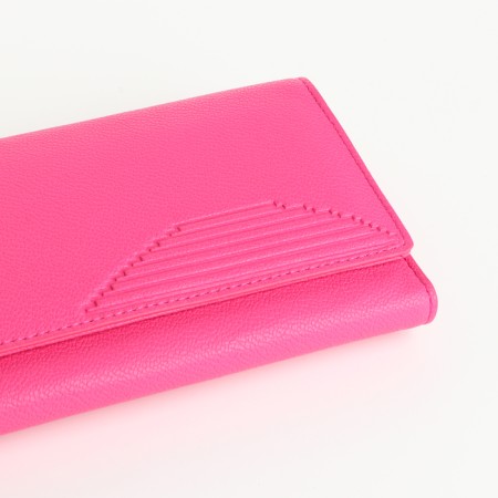 Women's wallet on magnets, pink color-2