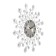 Watching clock, series: openwork, "leaves and flowers", smooth move, d-59 cm, dial 22 cm
