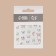 Nail stickers "butterflies", voluminous, multi -colored