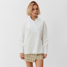 Women's shirt Minaku: Cotton Collection Color White, rr 50-52