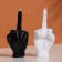 Figure candle "Hand-fake", 10x4 cm, white