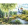 Cross embroidery "Road to the Temple" with a cross