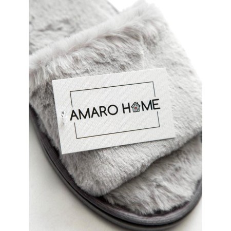 Women's slippers open nose, size 39-41, color gray color-6