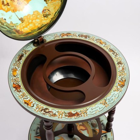 Globe bar decorative "World Traveling Map" 87x47x47 cm-5