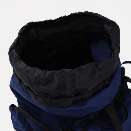 Tourist backpack, TAIF, 80 l, cord department, outer pocket, 2 side nets, blue/gray color-10